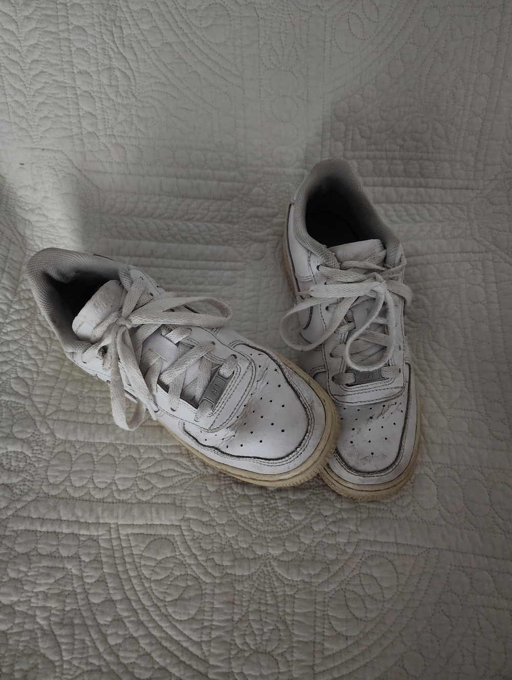 Classic White Leather Sneakers - Nike